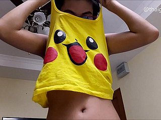 Asian Teen Camgirl demande 'Que ferez-vous quand vous la baisez?', Bandes nues