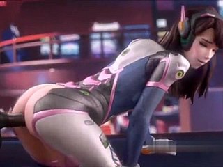 Uma linda garota de anime fica incrivelmente fodida