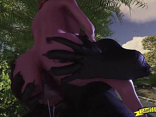 Urbanisierung 3D Monster Have sex