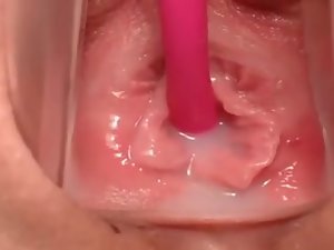 قرب من داخل الرطب بوف JUCY كس