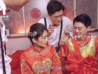 ModelMedia Asia-Lewd Wedding Scene-Liang Yun Fei-MD-0232 Best Original Asia Porn Dusting