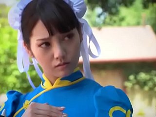 Chun li cosplay międzyrasowy