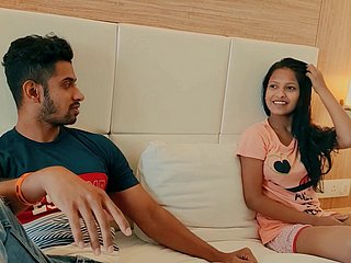 Amateur Indian stiffener considerably takes missing their duds with reference to have sex