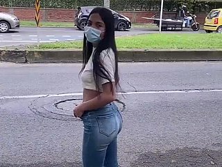 Pretty Pocket-sized Pick-Up Latina Chick nihayet onu kesilmiş kedi ile benim locate zevk için kabul ediyor