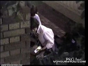 Twee Paren Unlighted Outdoor Sex