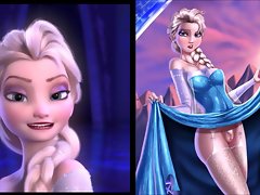SekushiLover - DISNEY Elsa vs Naga Elsa