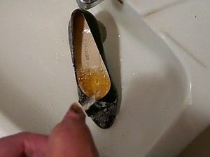 Piss en wifes alto talón (punta abierta)