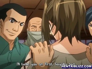 Japońskie dziewczyny hentai złowione ciężko gangbanged
