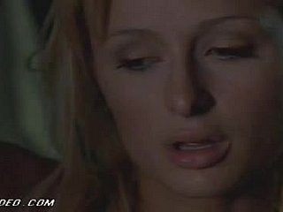 Seksi Paris Hilton Sıcak Aksiyon Araba Sahne ile Siyah Panhandler Has